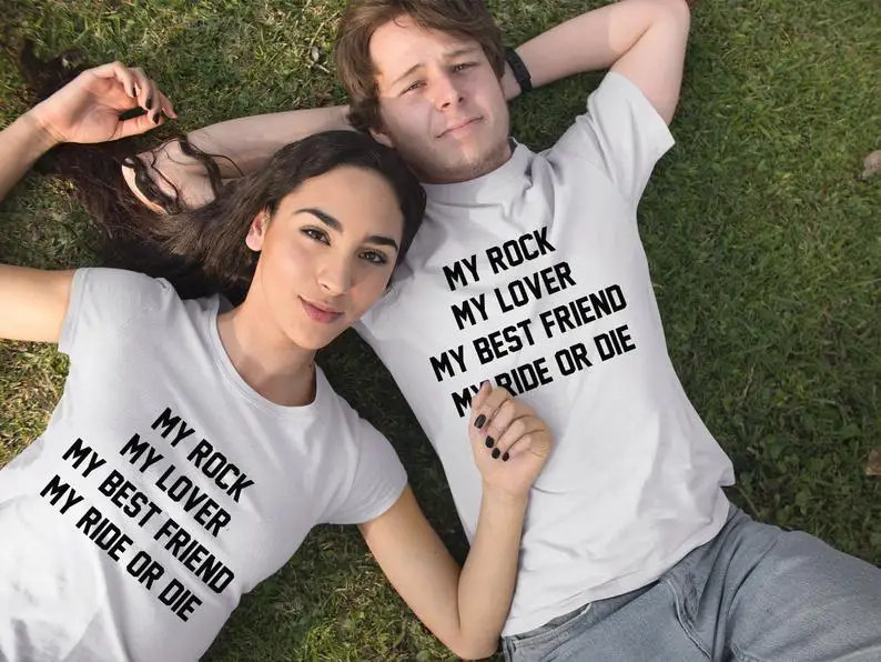 Рубашки Sugarbaby My Rock Ride или die Couple его рубашки для ее пары | Женская одежда