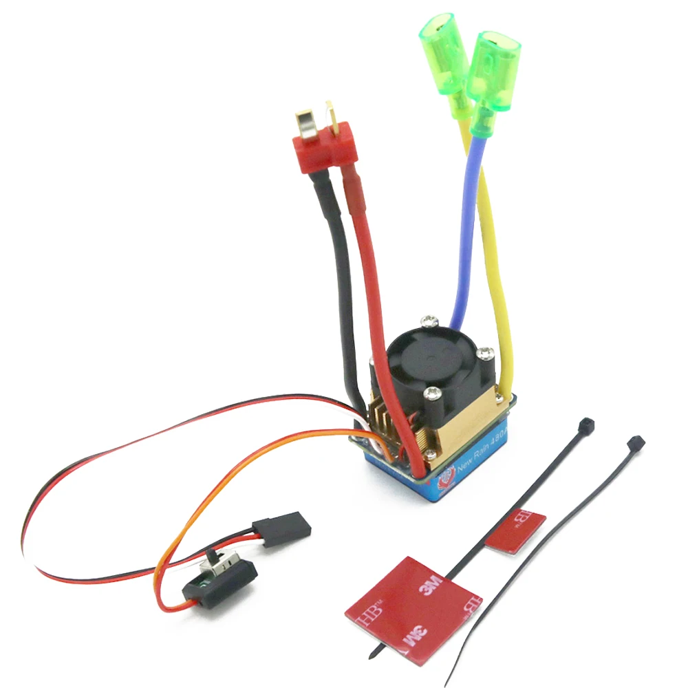 1 шт. 480A почищенный ESC Скорость контроллер с двойным режимом регулятор ленточного тормоза 5 V/3A для 1/10 RC автомобиль/лодка