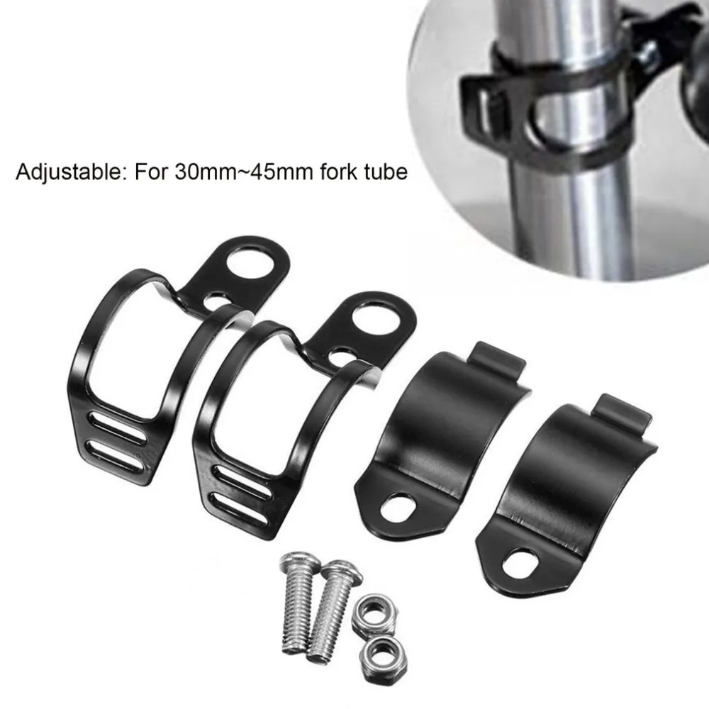 NewestBlack Motorcycle Turn Signals Light Holder Metal Relocation Fork Clamps Mount Lamp Bracket for Motorbike Front | Автомобили и