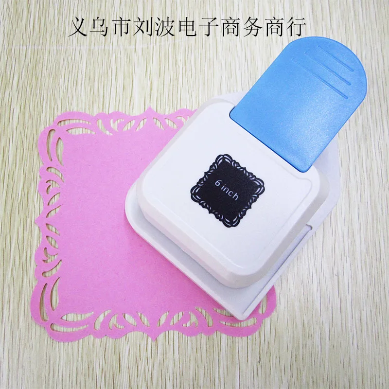 5Square diam 14.8cm Diy тиснение цветок круглый край кружева скрапбук границы удар квадратный резак перфоратор Bordure тиснение машина Скрапбукинг Papel - Цвет: 5Square diam 14.8cm