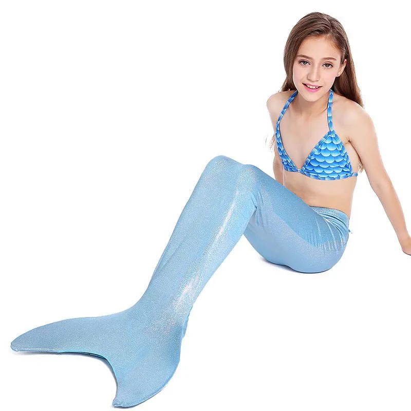 Рождественский подарок для девочек хвост русалки с моноластами косплей детей