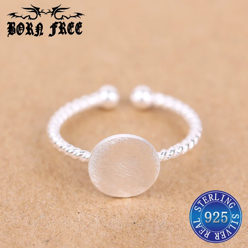Веревочное кольцо витое серебро 925 пробы Ювелирное набор для женщин bague femme argent