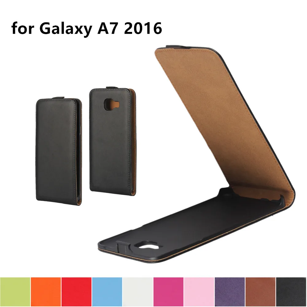Кожаный чехол раскладушка для Samsung Galaxy A7 2016 кобура с откидной крышкой A7100