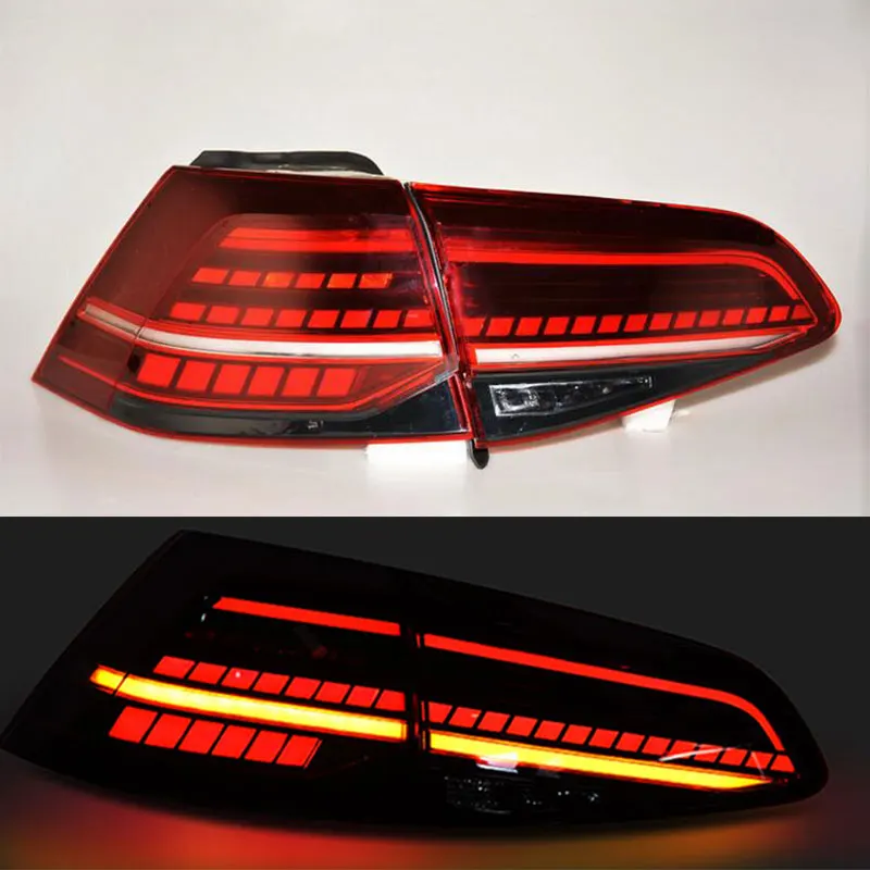 MZORANGE 4 шт./1 комплект задние фонари поток для VW Golf 7,5 MK 7,5 2013- светодиодный красный задний фонарь Тюнинг автомобилей