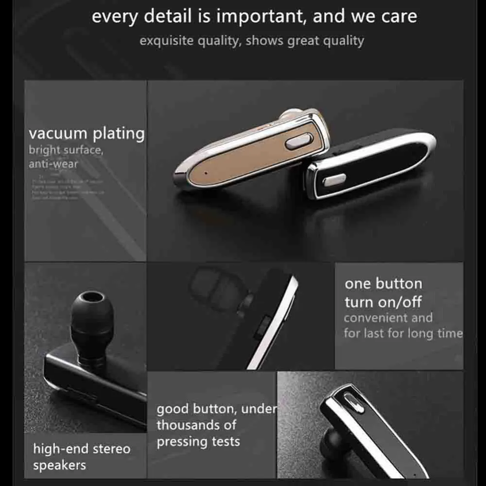 Беспроводные наушники Bluetooth стерео гарнитура свободные руки звонки с микрофоном