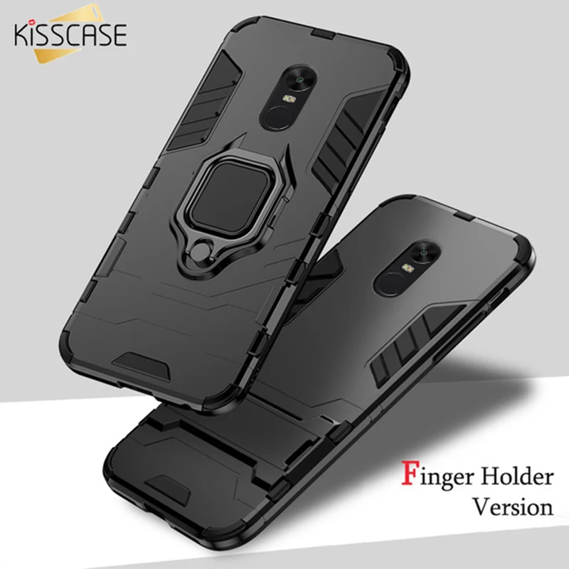 KISSCASE Shockproof Armor Case For Xiaomi Redmi Note4X 5 4 6 Pro Magnetic Car Holder Pocophone F1 Mi 8 A1 A2 5X |
