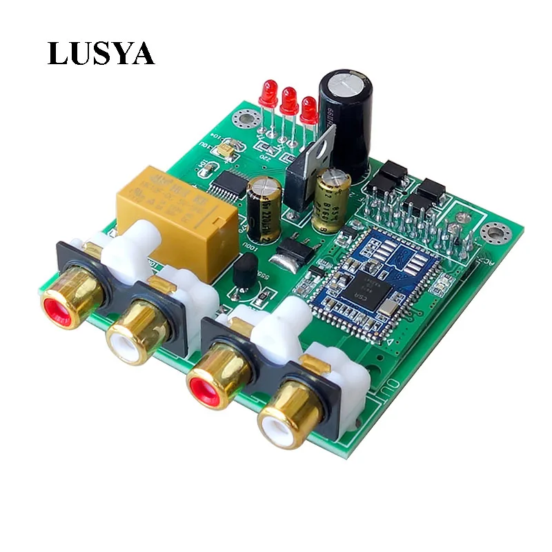 Lusya CSR8675 Bluetooth 5 0 APTX декодер формата HD Плата DAC приемник Поддержка аналоговый вход