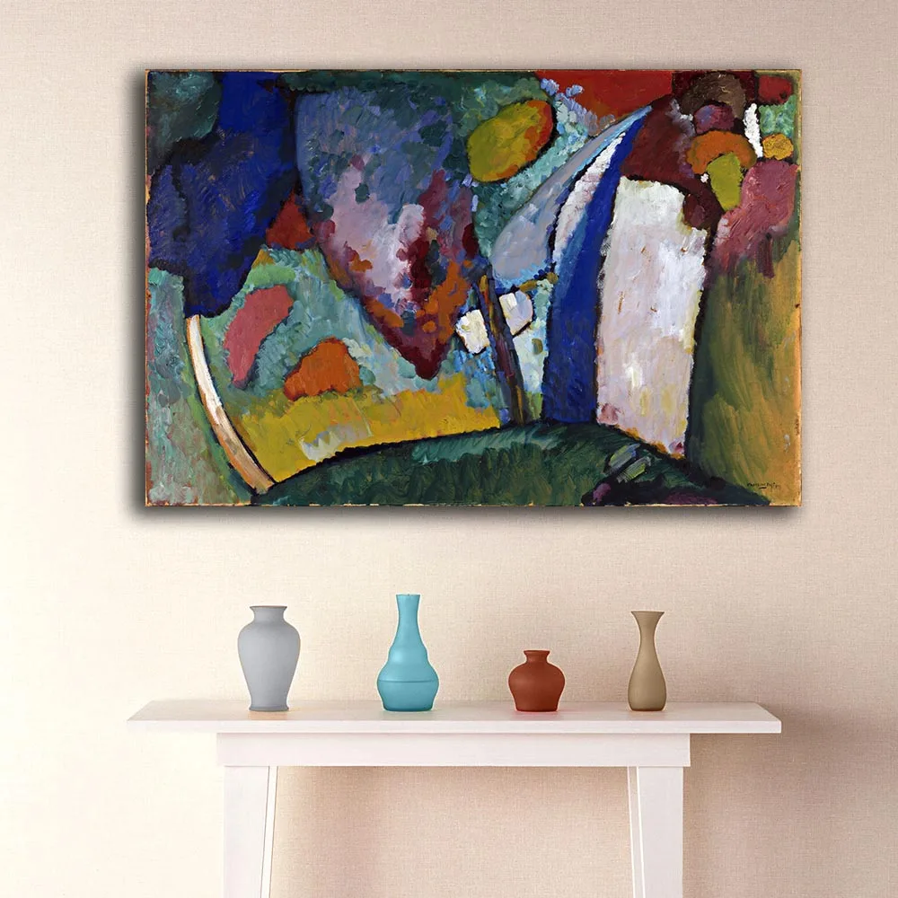 

Картина водопад Wassily Kandinsky, холст для гостиной, украшение для дома, картина маслом на холсте, настенная живопись