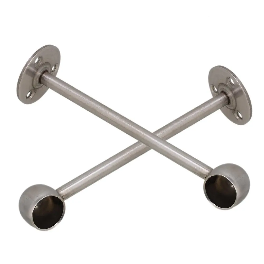 19 мм Серебряный закрытый соединитель из нержавеющей стали Стойка для полотенец