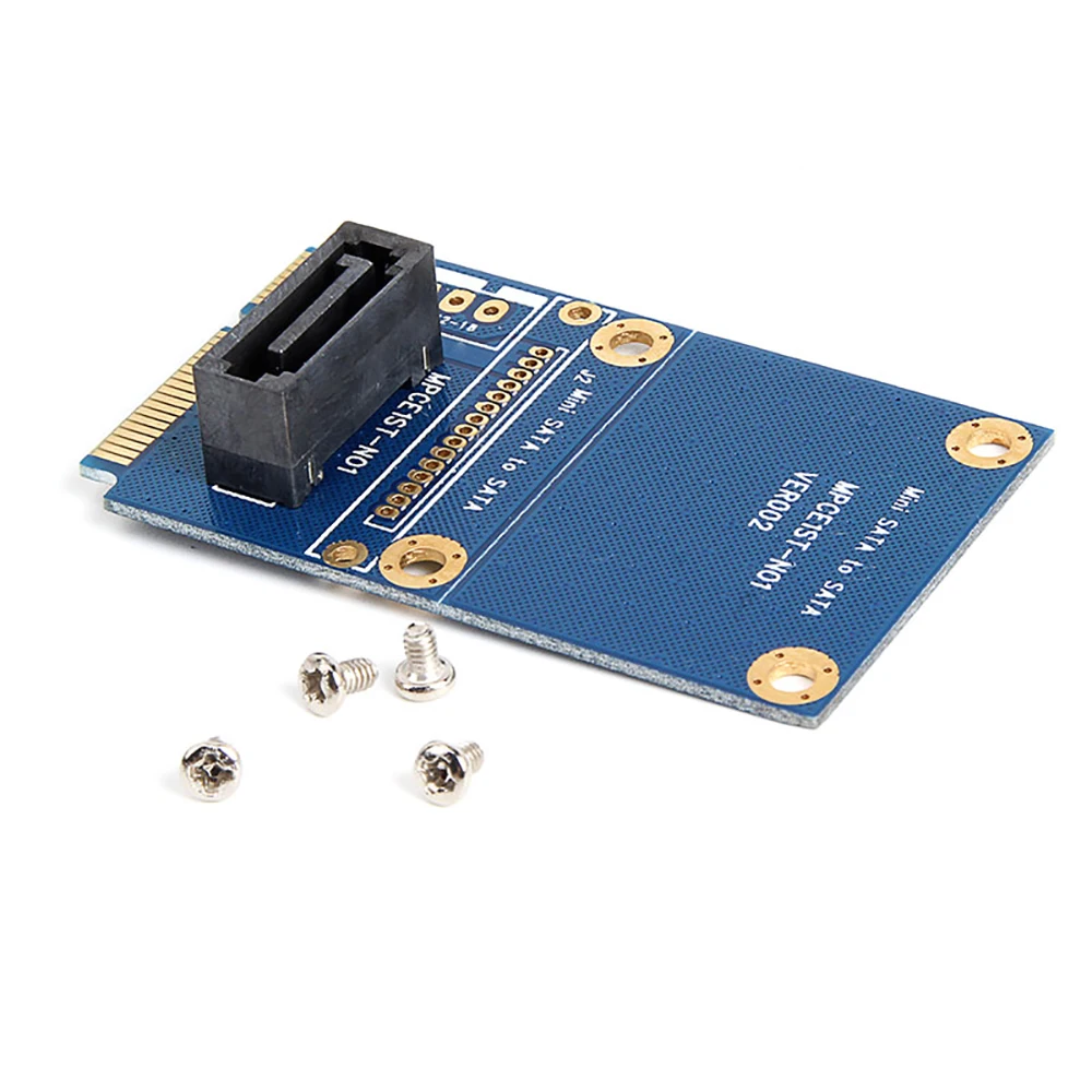 Бесплатная доставка переходник MSATA к 7 контактам SATA SSD Мини sata ssd карта +