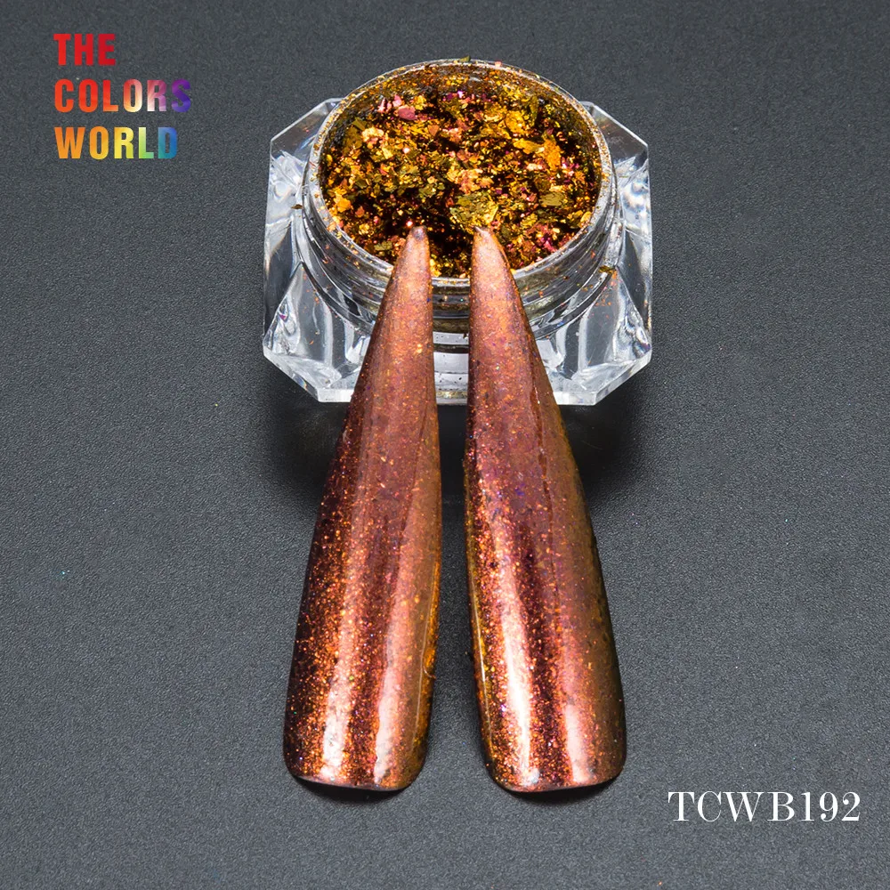 Искусственные хлопья с волшебным эффектом TCWB192 большого размера хамелеон для