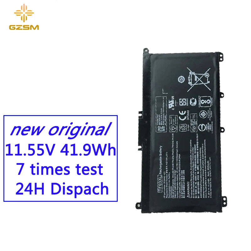 GZSM ноутбук батарея TF03XL HSTNN LB7J для ноутбука LB7X hp Pavilion 15 CD 920046 421 920070 855