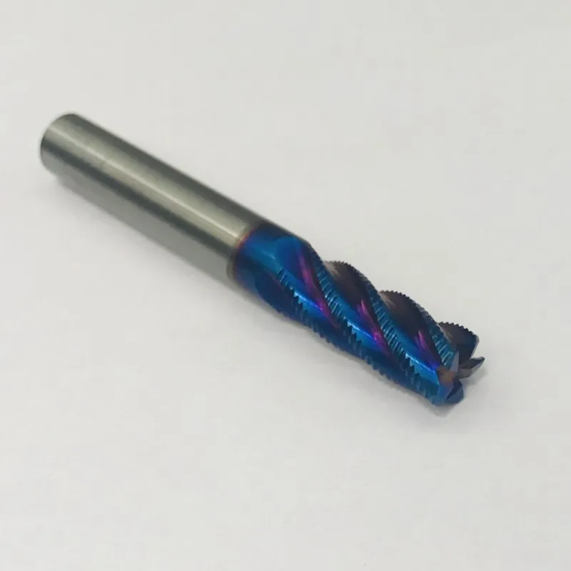 売却 2 個 HRC65 D14/16/18/20*100 ミリメートル 5 フルートタングステン Solide ラフィングエンドミルスパイラルビットフライス工具超硬 Cnc ルータービット