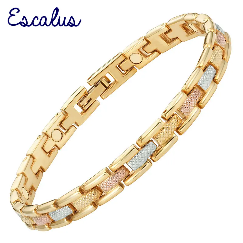 Магнитный браслет Escalus Love Gift для женщин из биоэнергии Women3 Tone цветов с подвеской
