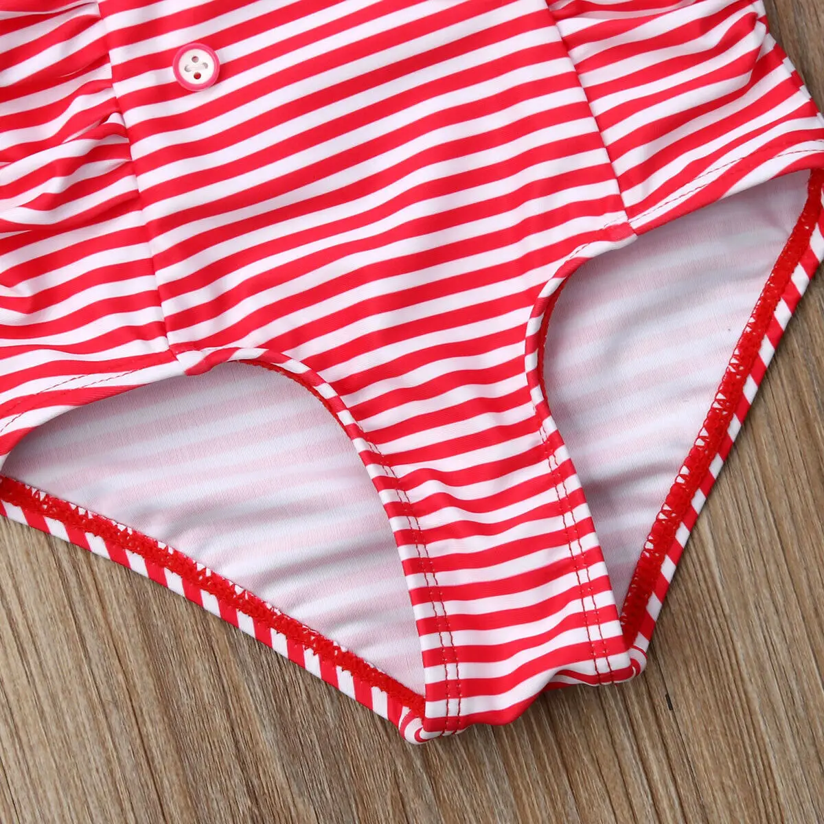 0-24M Newborn Baby Girl Swimsuit Striped Bow Swimwear Romper Hat 2PCS Swimming Beachwear Bathing Suit | Детская одежда и обувь