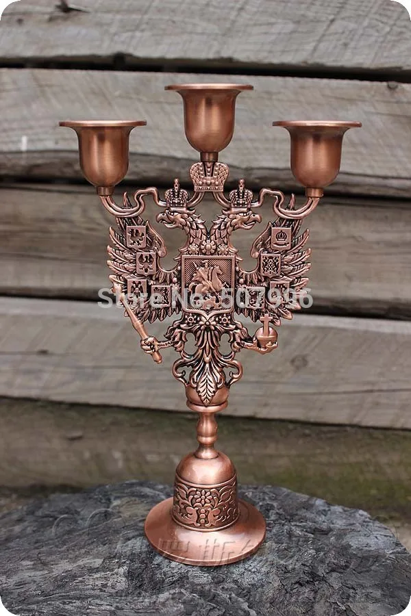 Россия Винтаж мусс 3 руки металлические оловянные свечи настольные подсвечники