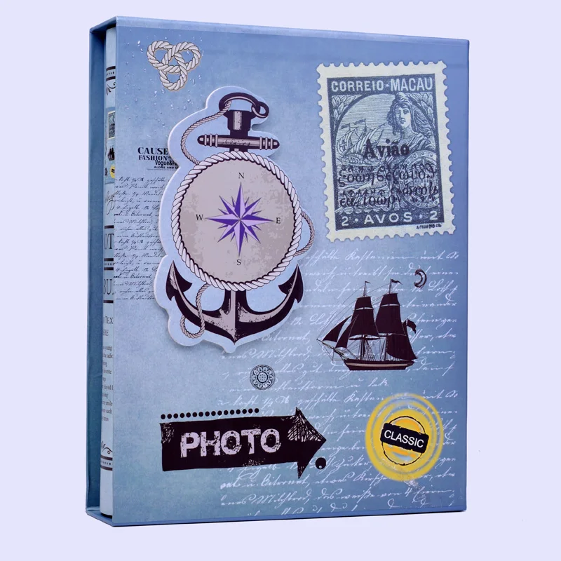 Ретро стиль Interleaf Фотогалерея 200 листов семейный фотоальбом для малышей