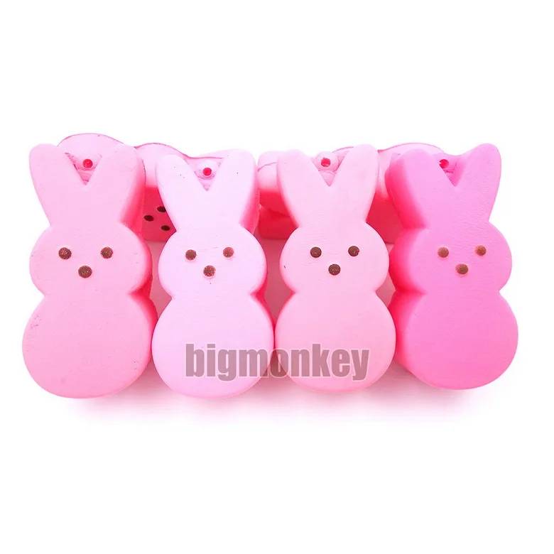 Новинка 1 шт. 5 см PU corful Kawaii Мини милое изображение желтого кролика медленно