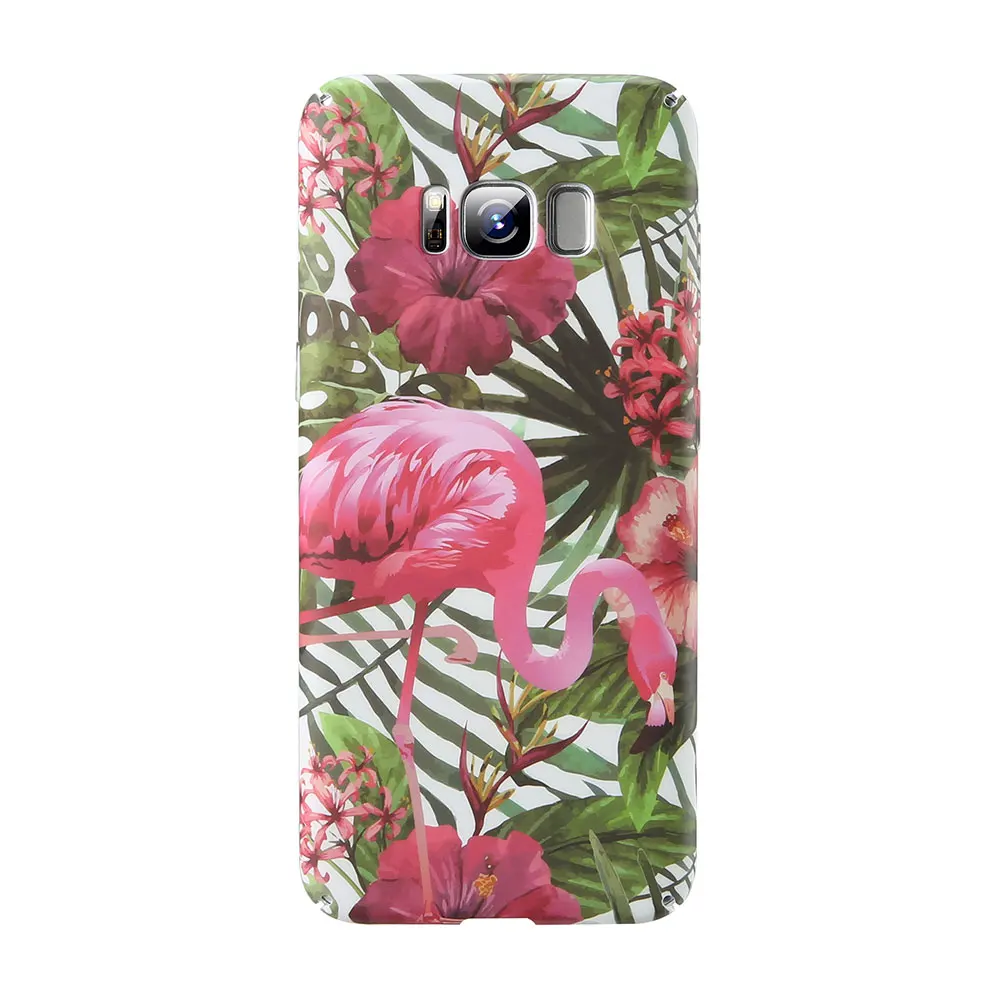 1 KISSCASE в форме листьев и цветка чехол для samsung Galaxy A5 A7 J3 J5 A6 A7 A8 A9 S8 S9 S10 Plus Note 10+ 8 9 S7 жесткий чехол из поликарбоната - Цвет: 1