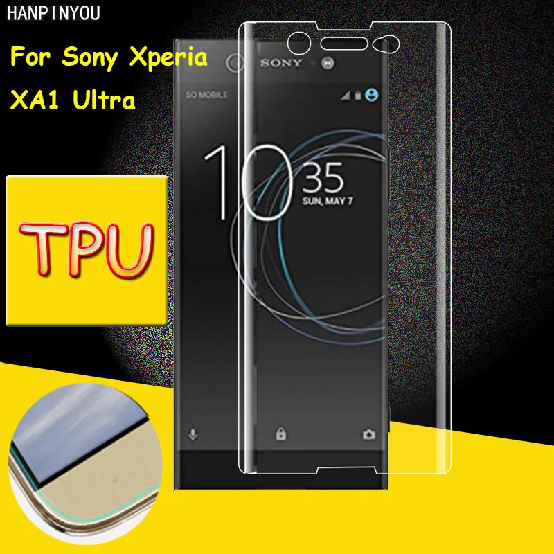 Полное покрытие Прозрачная мягкая защитная пленка из ТПУ для экрана Sony Xperia XA1 Ultra /