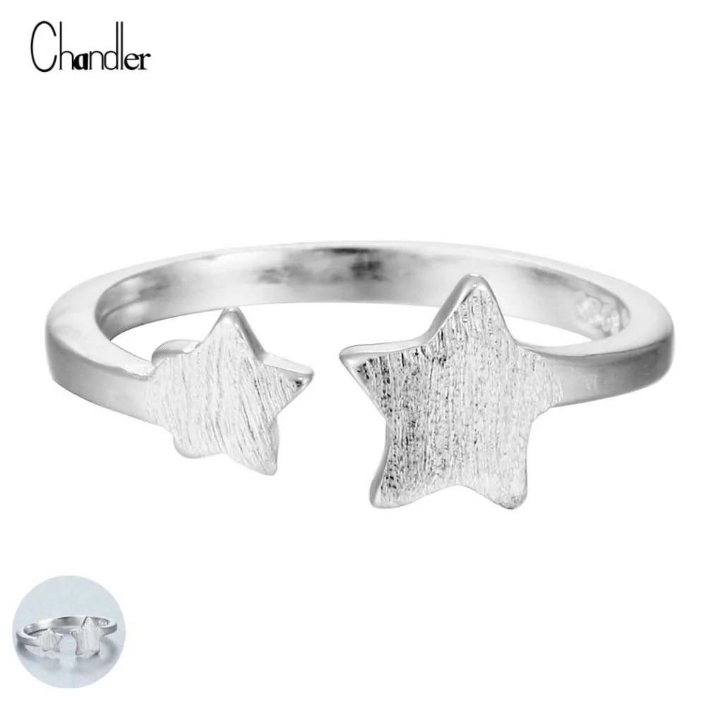 Chandler 2017 новое поступление DoubleStar Blanks Band регулируемое кольцо модное женское anillo de