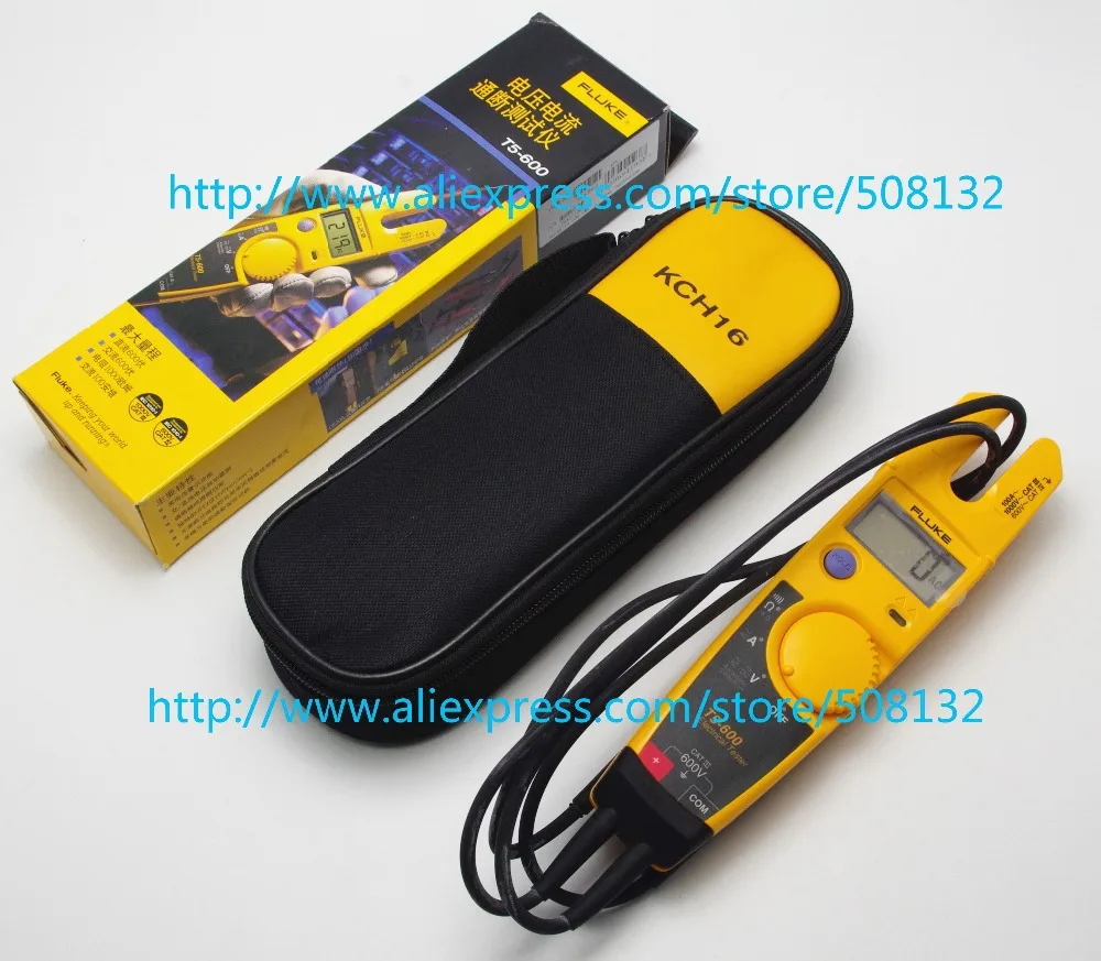 FLUKE T5 600 зажим непрерывности тока Электрический тестер + мягкий чехол kch16!!