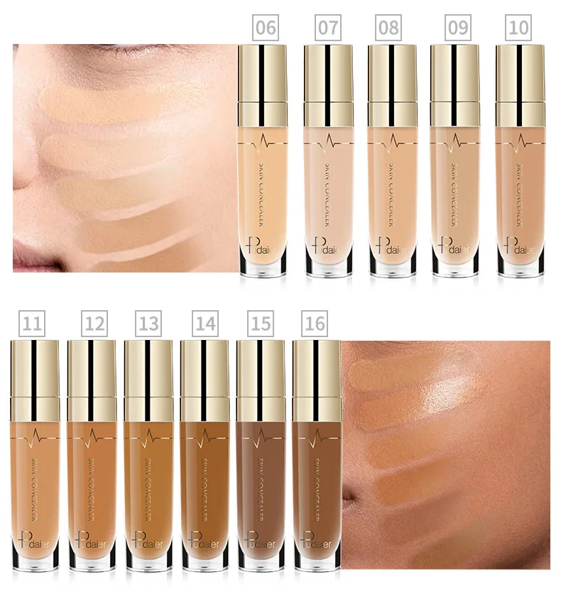 Pudaier Горячая жидкий консилер крем contour Pro Макияж жидкий консилер макияж Foudantion крем корректор цвета для любой кожи