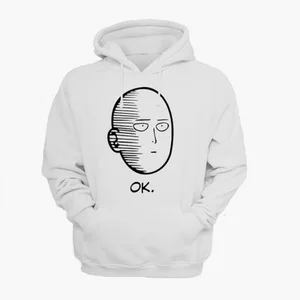 Толстовки с капюшоном One Punch Man, ONE, ONE, One PUNCH-MAN, ONE, ONE, One, Oppai, ONE Punch-Man, Harajuku, свитшот, американский размер