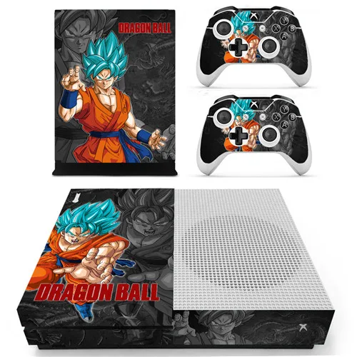 Ys-xboxoneS-2124 Dragon Ball Z Super Son Goku наклейка на кожу для Xbox One S консоль и контроллеры для Xbox One тонкая кожа стикер s винил - Цвет: Ys-xboxoneS-2124