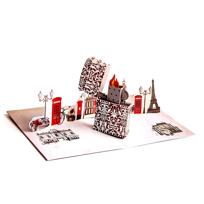 3D лазерная резка цветная печать ручной работы современный стиль зажигалка