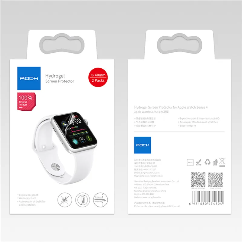 Rock 0 4 мм гидрогелевые Защитные пленки для iWatch Serise 2 шт | Мобильные телефоны и