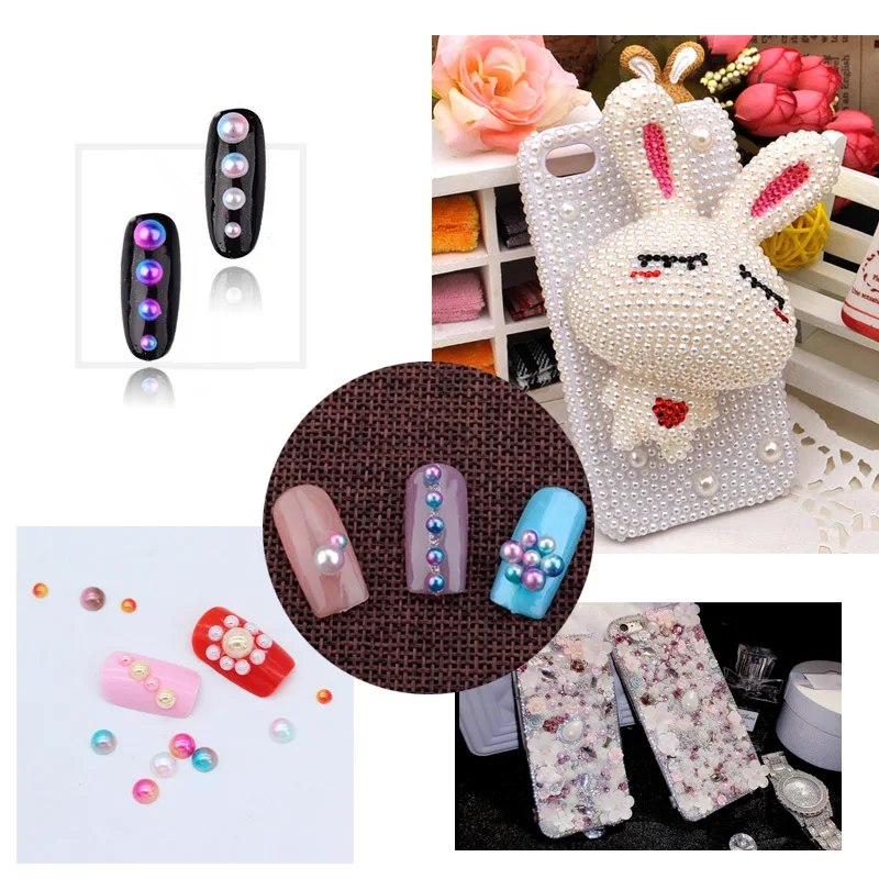 Lucia Crafts 330 шт. 3/4/5 мм полукруглый искусственный жемчуг "для скрапбукинга" сделай сам "для одежды/чехол для телефона/украшение для ногтей Accessroies F1033