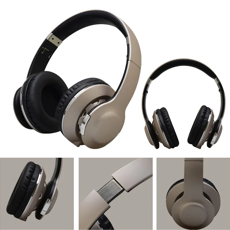 

BT876 Wireless Headphones Universal Bluetooth Headset with Microphone Support TF Card Foldable Earphones Stereo Music For Phones