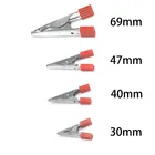 Зажим-крокодил металлический, 10 шт.лот, 30-70 мм