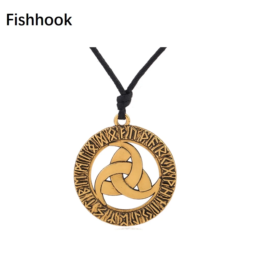 Рыболовный крючок религиозный узел из Ирландии подвеска ожерелья длиной 45 + 5 см