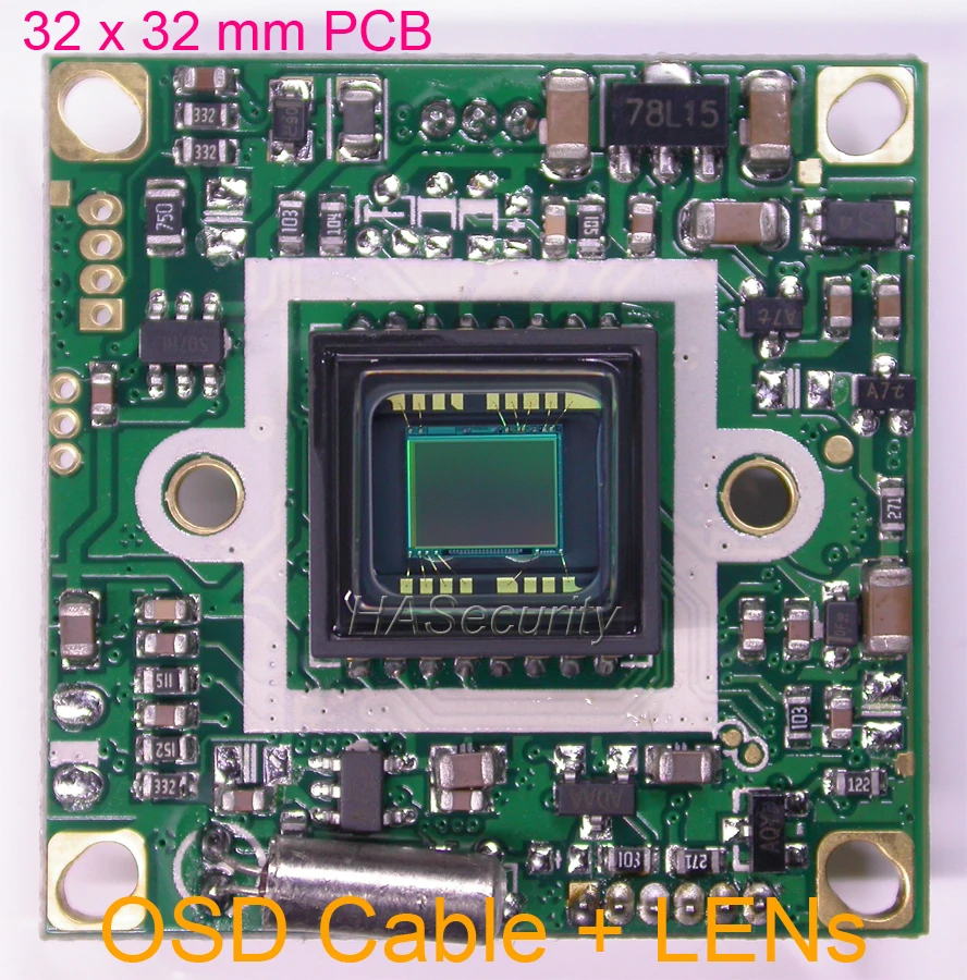 32x32 мм печатная плата EFFIO E 1/3 &quotSony Super HAD CCD ICX811 датчик изображения CXD4140 модуль платы