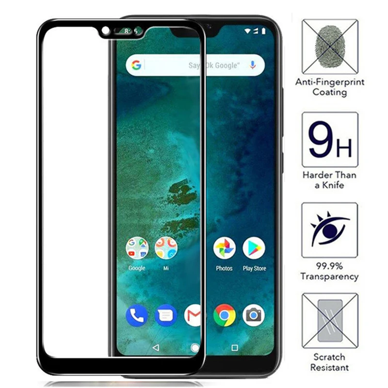 Защитное стекло для Xiaomi mi a2 lite закаленное с полным покрытием redmi 6 pro 5 84 дюйма xiomi