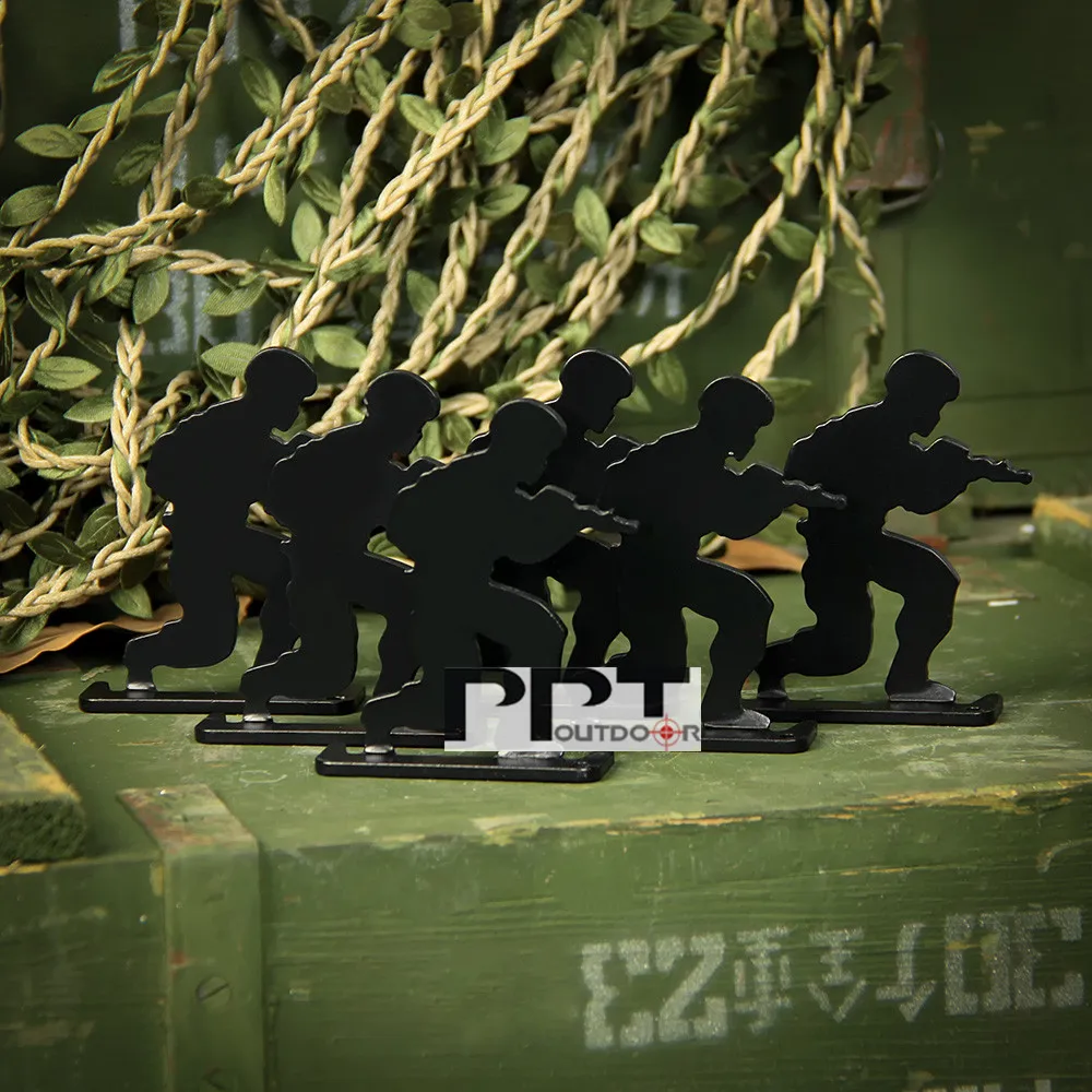 Металлический Airsoft стрельба цель для прогулок армейские Стиль (6 шт./упак.)
