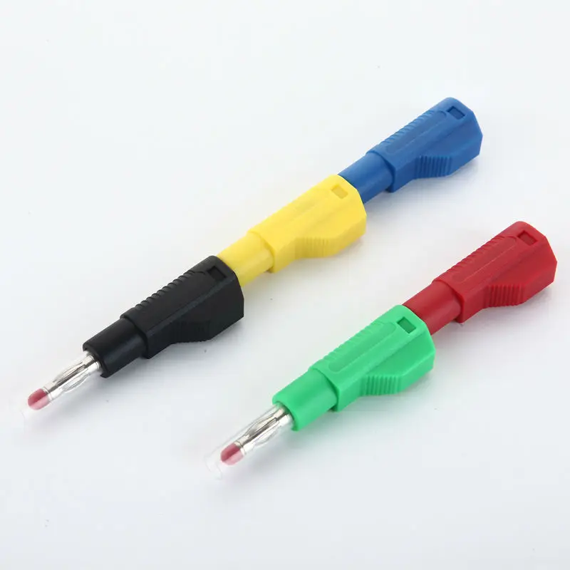 10 шт. 4 мм тонкий Медный Банановый штекер аудио динамик усилитель кабель провод