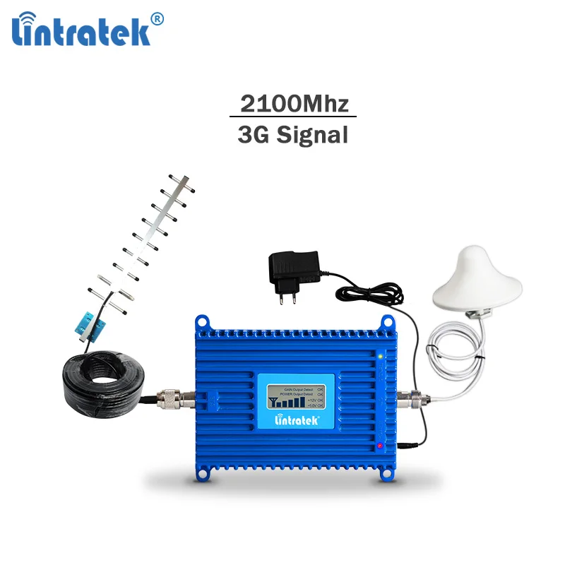 Lintratek 3G усилитель сотовой связи репитер сигнала UMTS 2100 celullar бустер мобильный