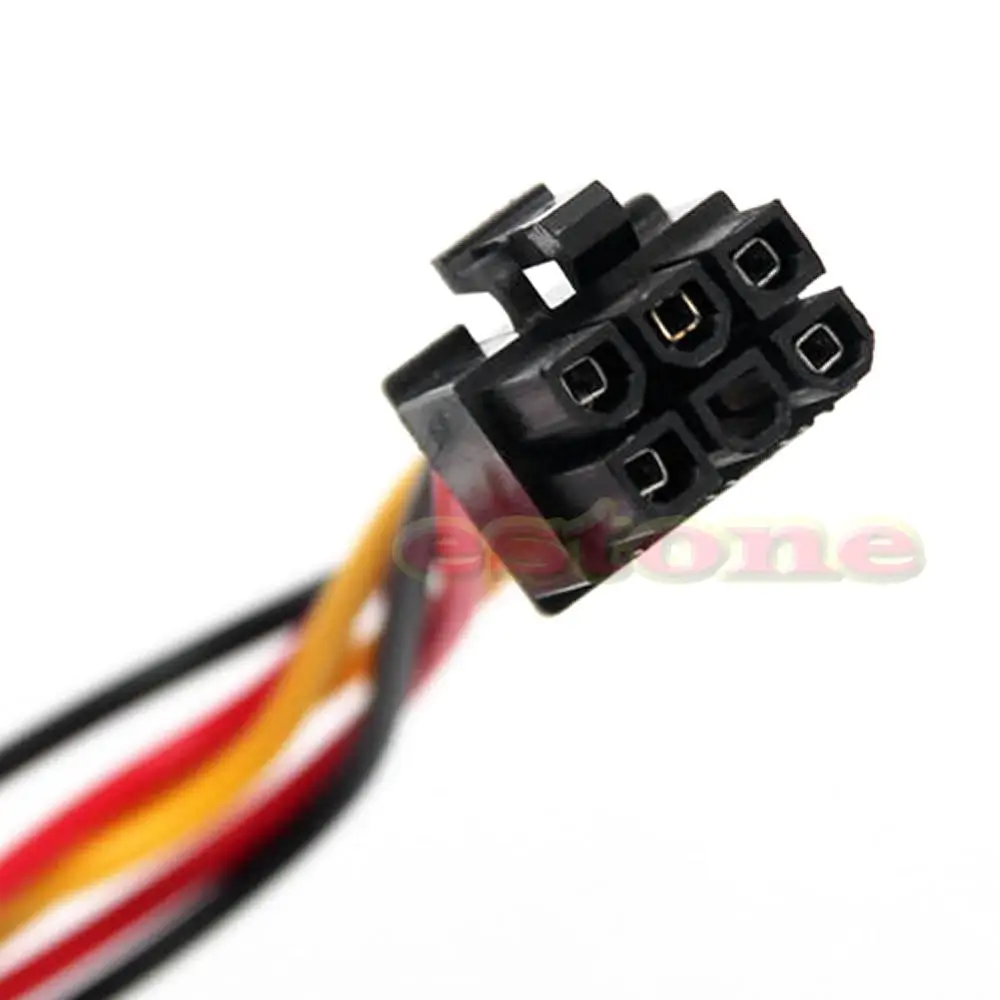 Горячая продажа 1 шт. 6 Pin PCI E к 2X4 адаптер питания конвертер Шнур кабель Высокое