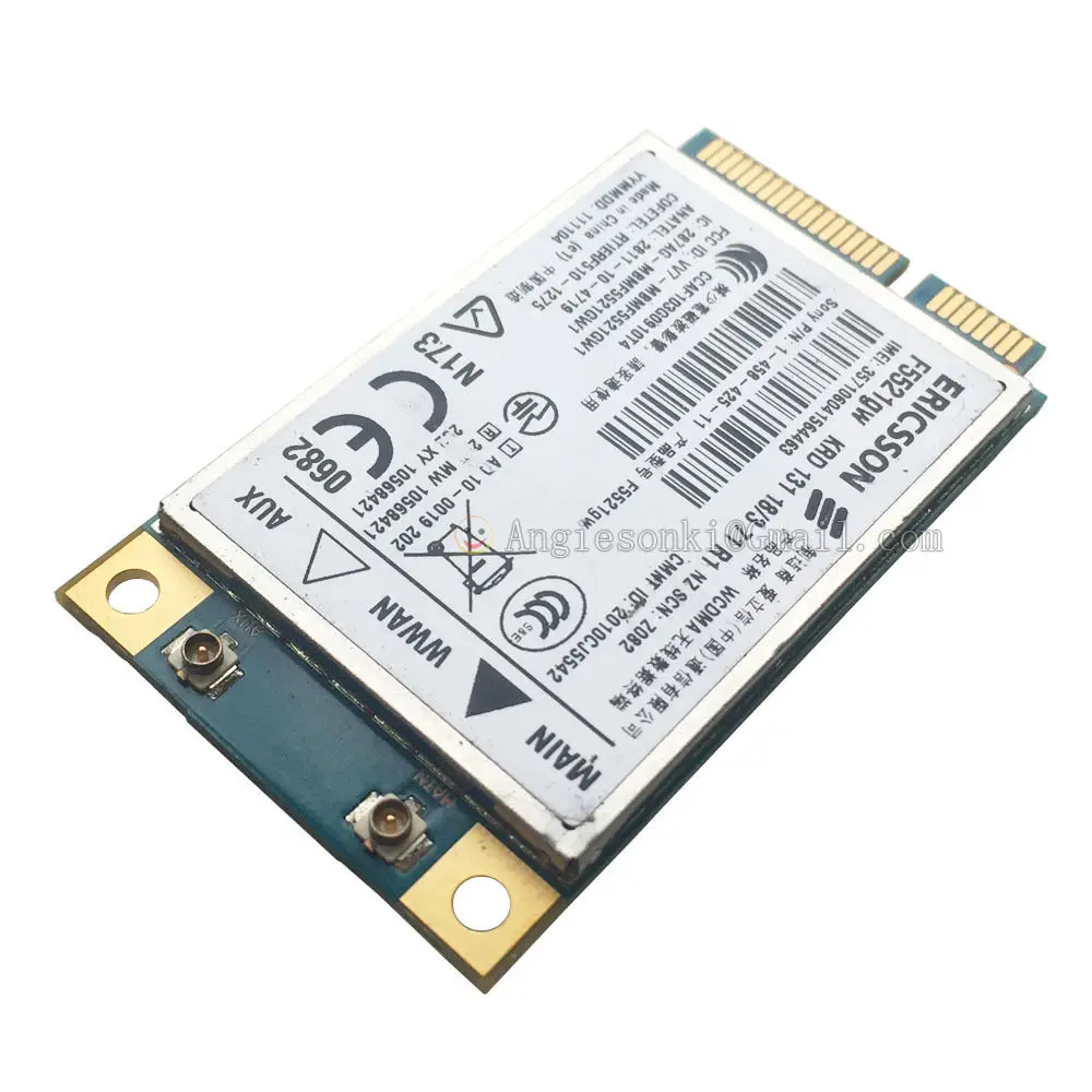 Разблокированный F5521GW Wi Fi Беспроводной 3G WWAN карта GPS Mini PCI E WCDMA HSPA + EDGE/GPRS/GSM 21 Мбит/с