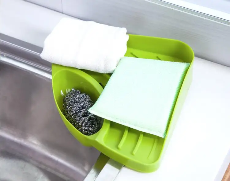 1 шт. кухонная треугольная полка для раковины из губки|sponge holder|sponge sinkstorage rack |