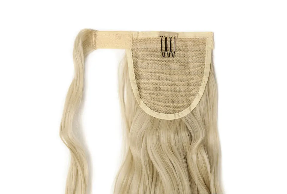 s-noilite Clip In Ponytail Synthetic Wrap Around Ponytail Clip In Hair Extension Long Curly Hairpiece Fake Hair Braid Ponytail