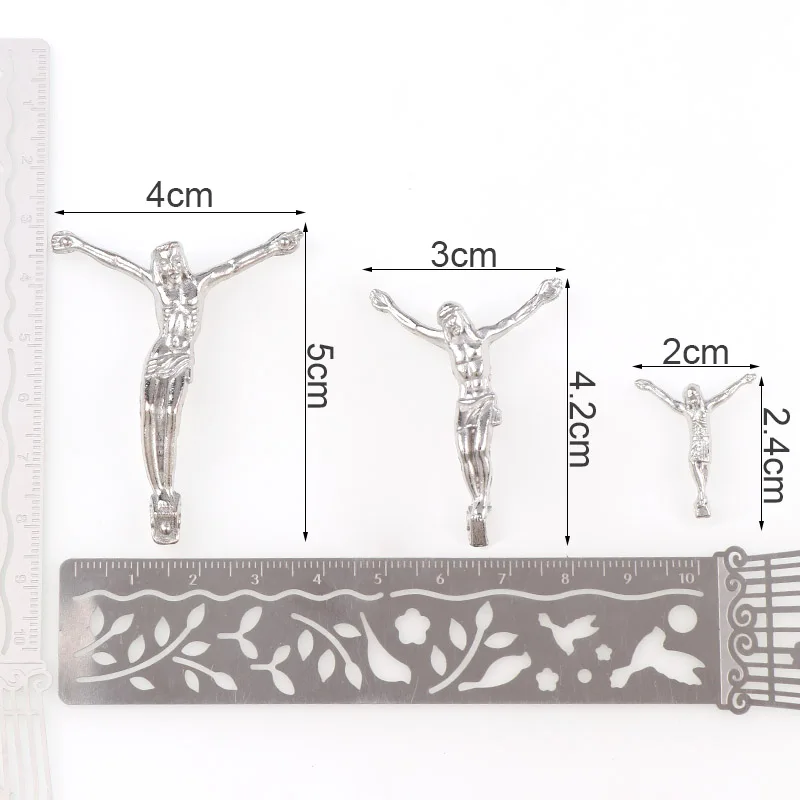 2 см/3 см/4 см Серебряный тон Jesus Christ CorpusPortrait of on the Cross ювелирные аксессуары |