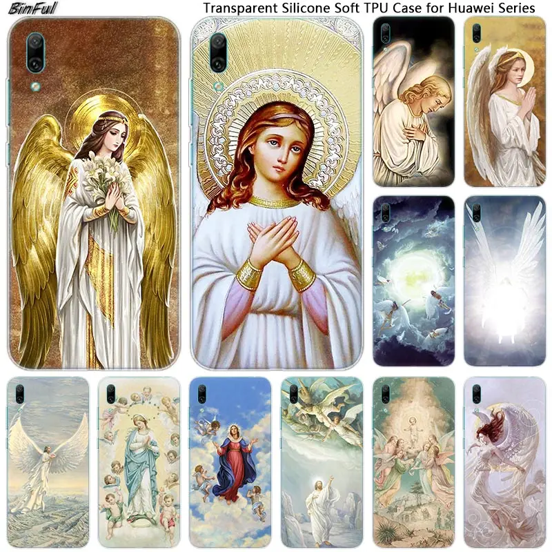 Мягкий силиконовый чехол для телефона Guardian Angel Huawei Mate 10 20 Lite Pro Enjoy 9S Y9 Y7 Y6 Y5 2019 2018 | Бамперы -33030828832