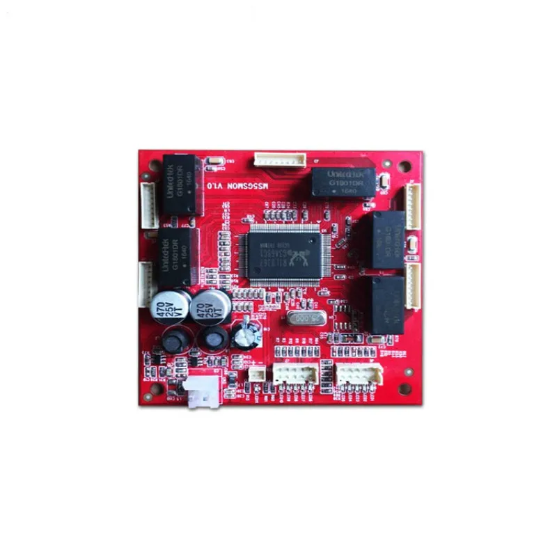 OEM/ODM 5 портов 10/100/1000M gigabit ethernet switchMini размер 78*78 мм гигабитный неуправляемый 5 портов rj45 промышленный коммутационный модуль