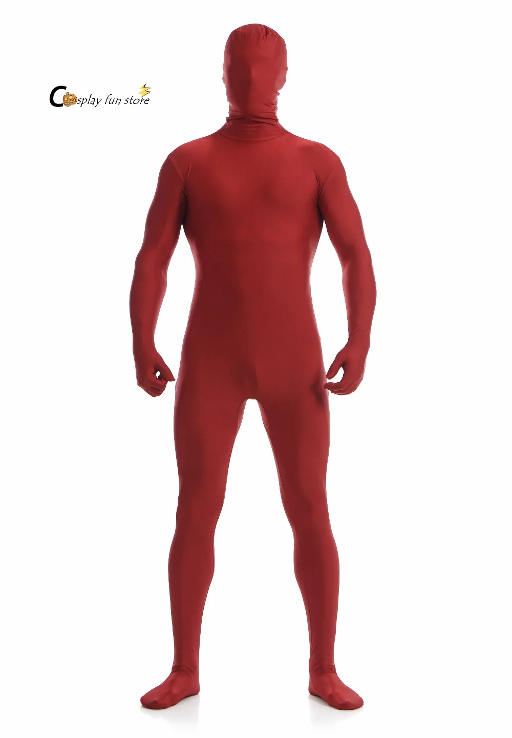2018 костюм зентай из спандекса и лайкры для взрослых винно красные облегающие