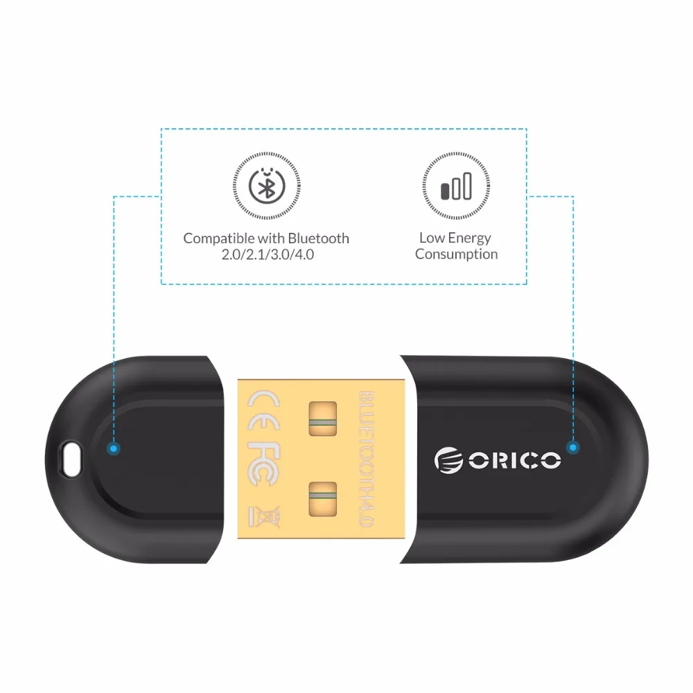 ORICO BTA-408 Bluetooth адаптер мини USB Bluetooth 4,0 адаптер для Windows XP/Vista/7/8/8,1/10/IOS