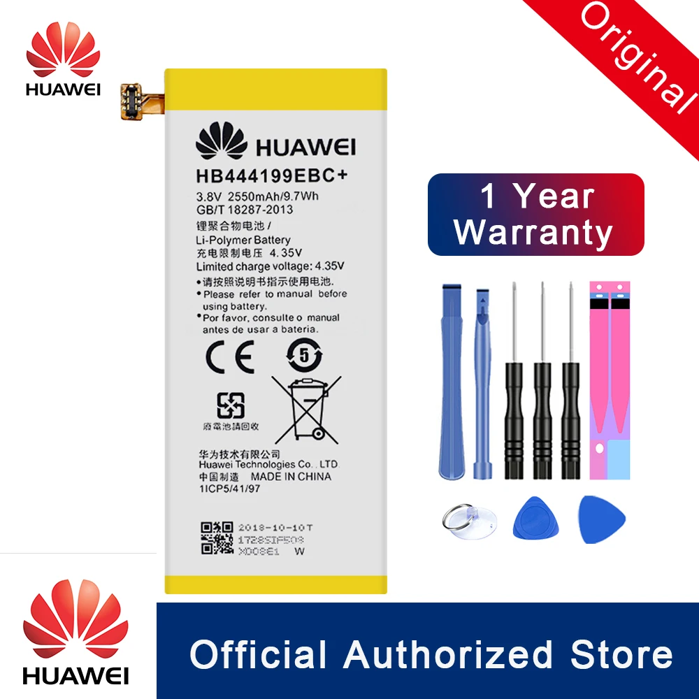 HuaWei 100% оригинальный HB444199EBC + аккумулятор для Huawei Honor 4C C8818 CHM CL00 TL00H / G Play Mini сменная